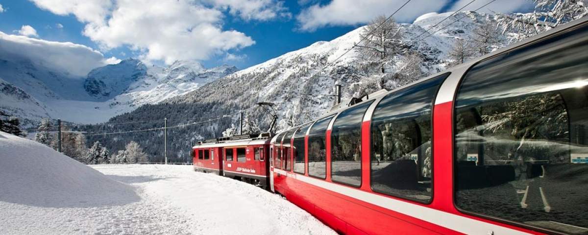 Bernina Express Winter Montebellokurve