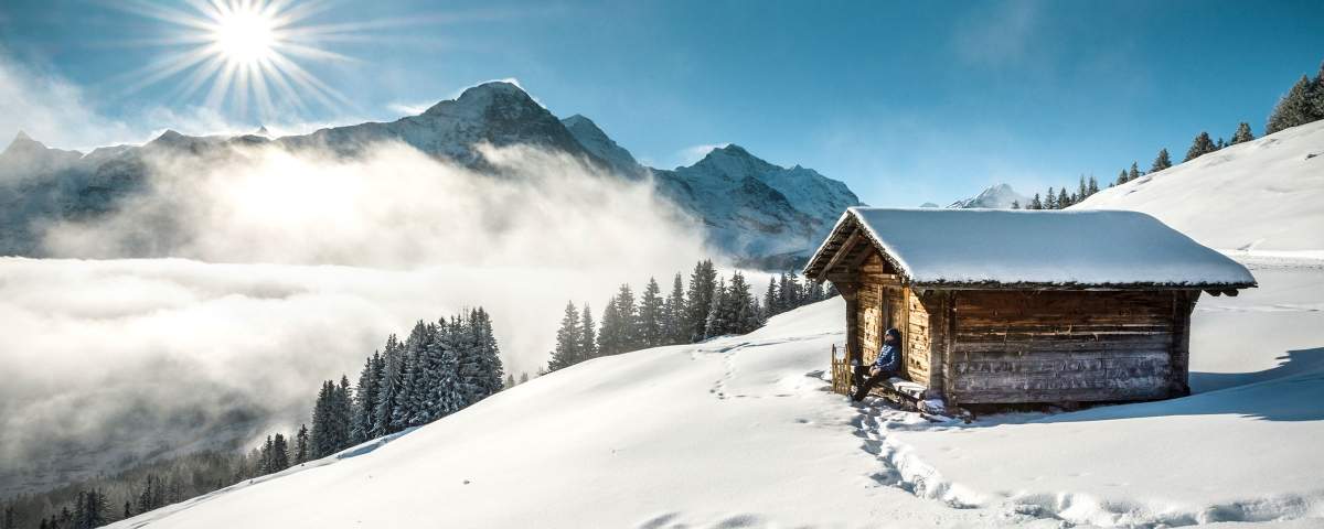 Bueoessalp bei Grindelwald im Winter.