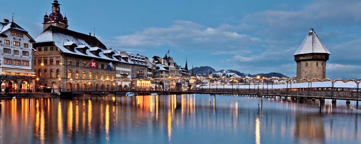 Lucerne Winter Panorama Kappelbrücke 2280x1284