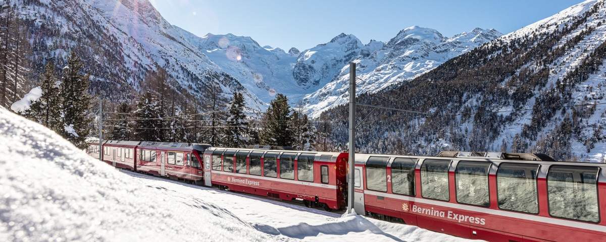 Winter Bernina Rail Journey 