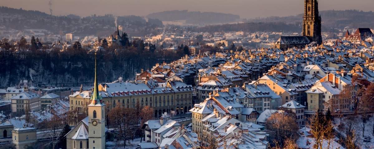 City Bern in winter