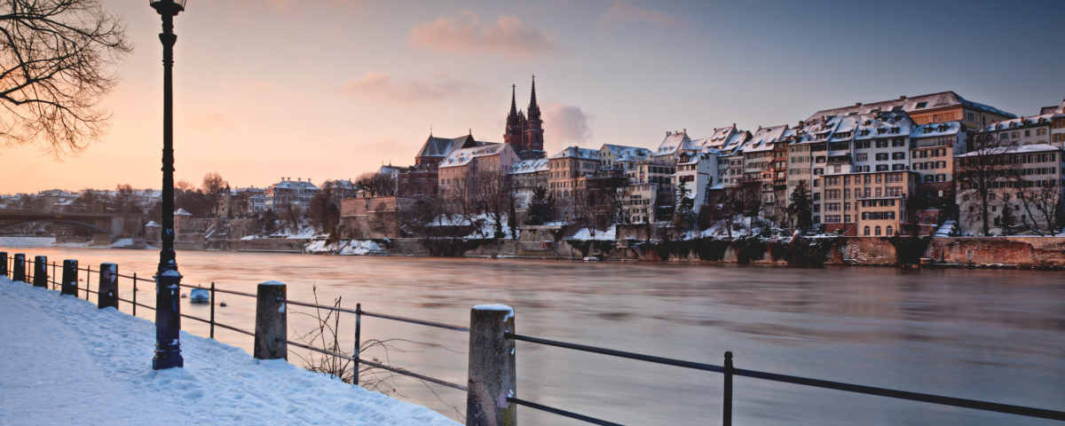 Basel winter panorama