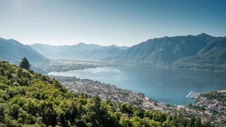 Ausblick auf Locarno und Lago Maggiore