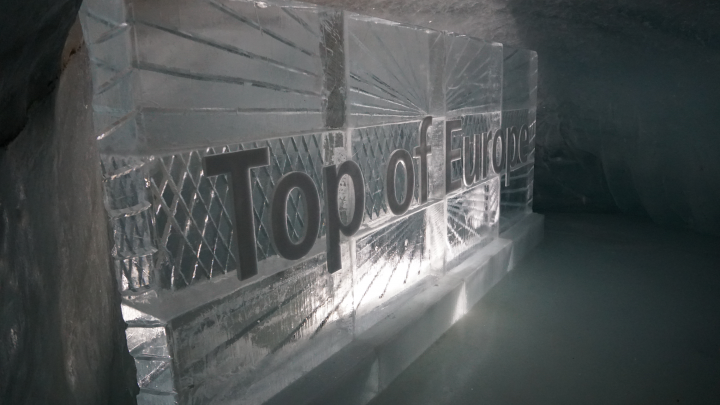The ice palace on the Jungfraujoch