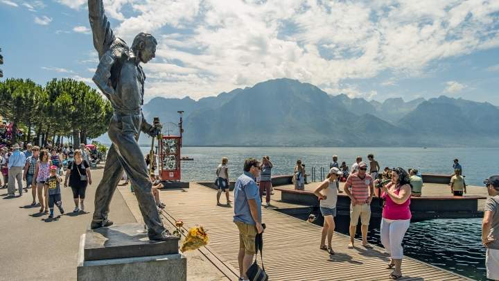 Freddie Mercury Statue in Montreux.