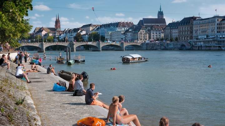 Basel Rhine Summer