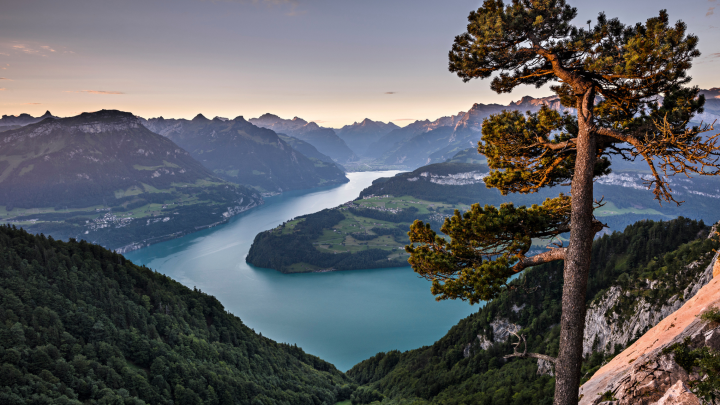 Lake Lucerne View to Seelisberg