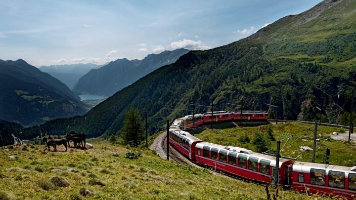 Bernina Express in Valposchiavo