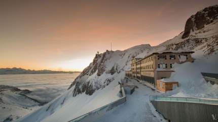 Pilatus Kulm in winter