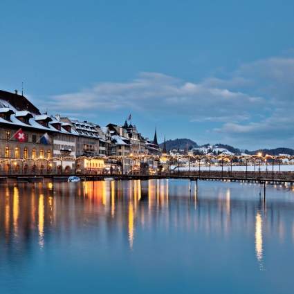 Lucerne Winter Panorama Kappelbrücke 2280x1284