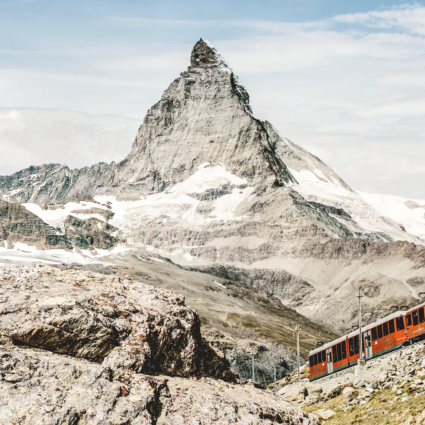 Gornergrat Bahn near Zermatt Valais