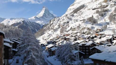 Zermatt im Winter im Matterhorn