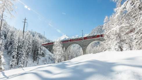 Bernina Express Albula Winter