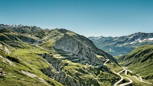 Der Gotthardpass im Sommer