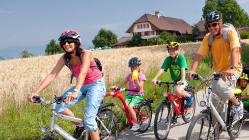 Cycling holidays with clearance families