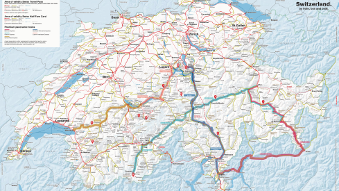 Swiss Travel System STS Map 2023