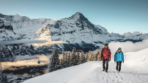 Winter hiking in Grindelwald