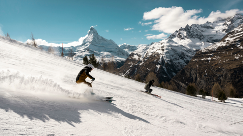 Zermatt Skifahrer