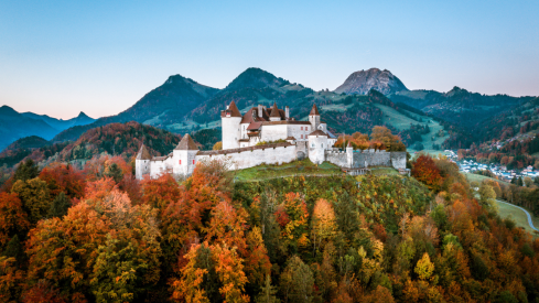 Gruyeres Castle Autumn